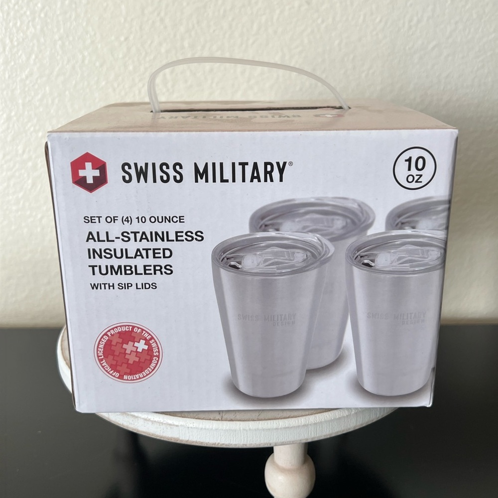 2/30 Swiss Military Stainless Steel‎ Tumblers - Silver